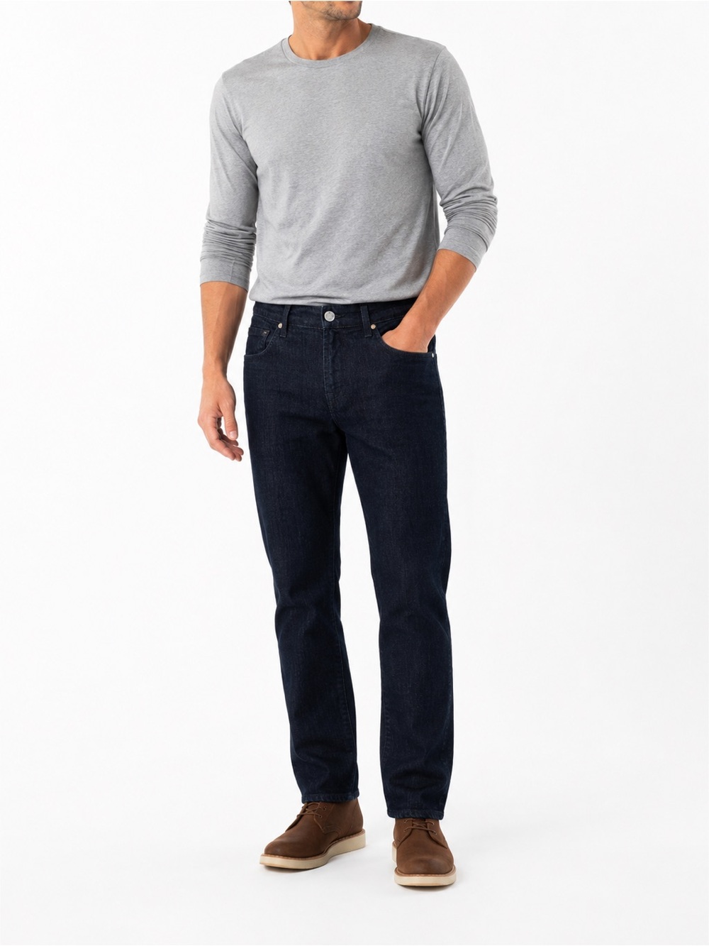 7 For All Mankind The Straight Jeans Men’s 32 Dark Wash Luxe Performance